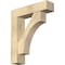 Ekena Millwork Westlake Block Rough Sawn Bracket w/ Offset Brace, Douglas Fir, 8"W x 32"D x 38"H BKT0806X32X38WTL05RDF - alternate 1